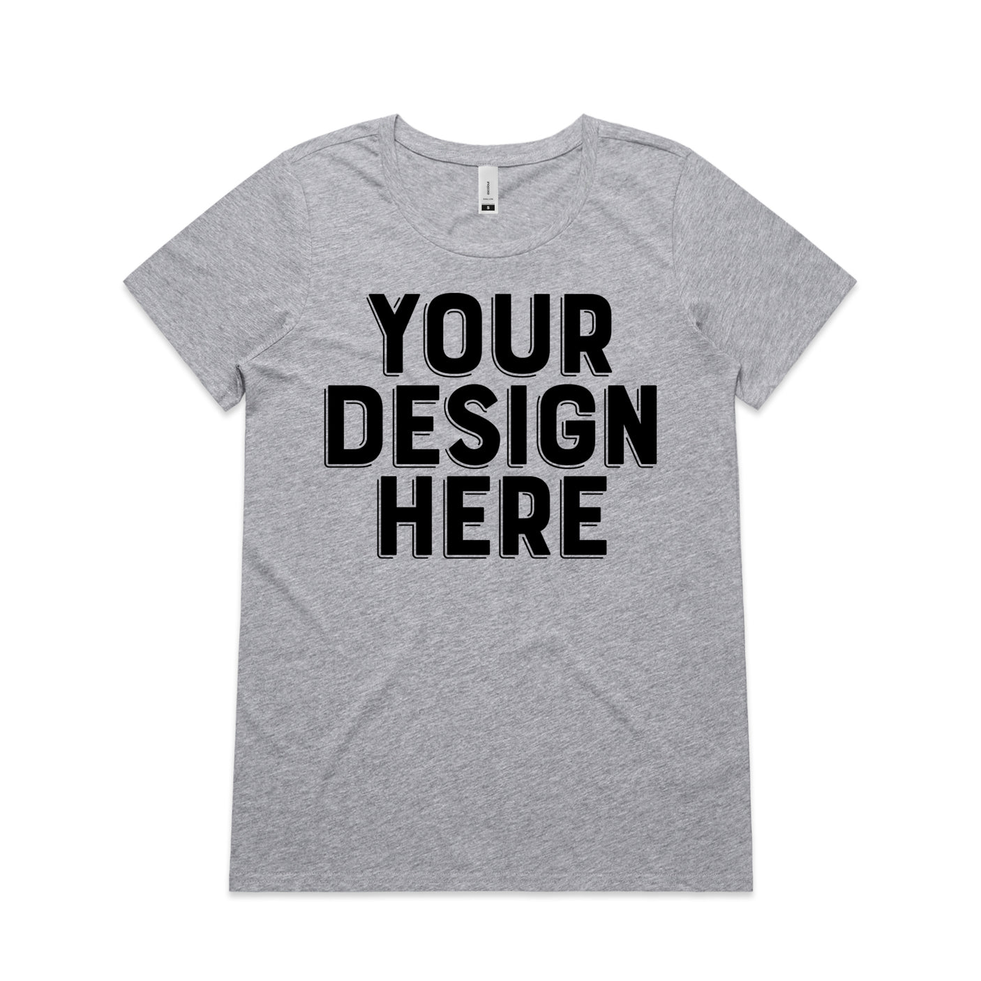 AS Colour Custom Wo's Shallow Scoop Tee