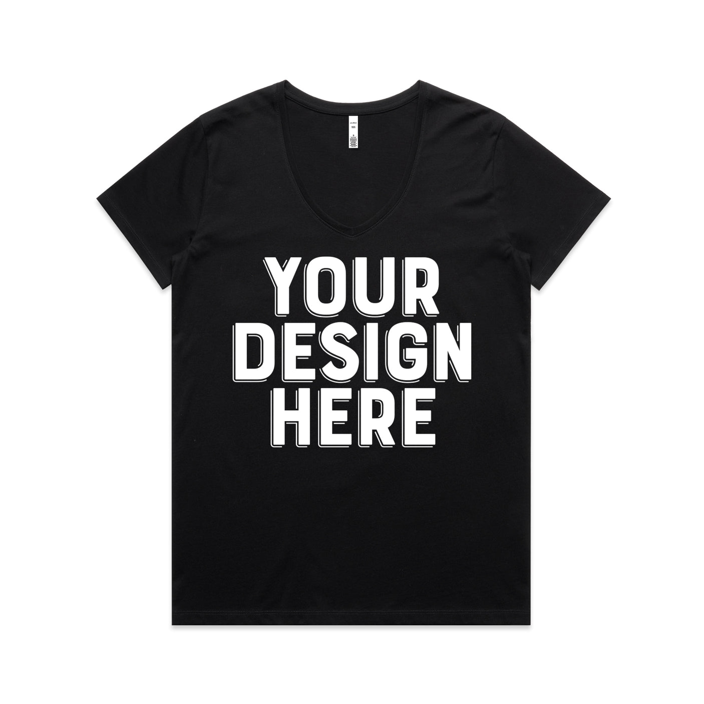 AS Colour Custom Wo's Maple V Neck Tee