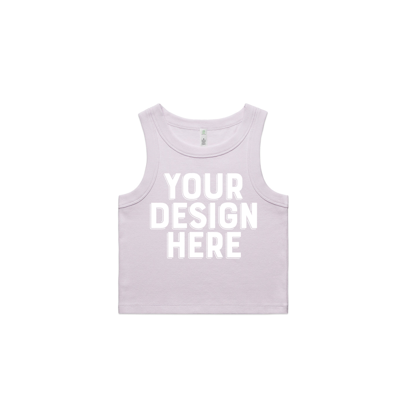AS Colour Custom Wo's Organic Rib Crop Tank