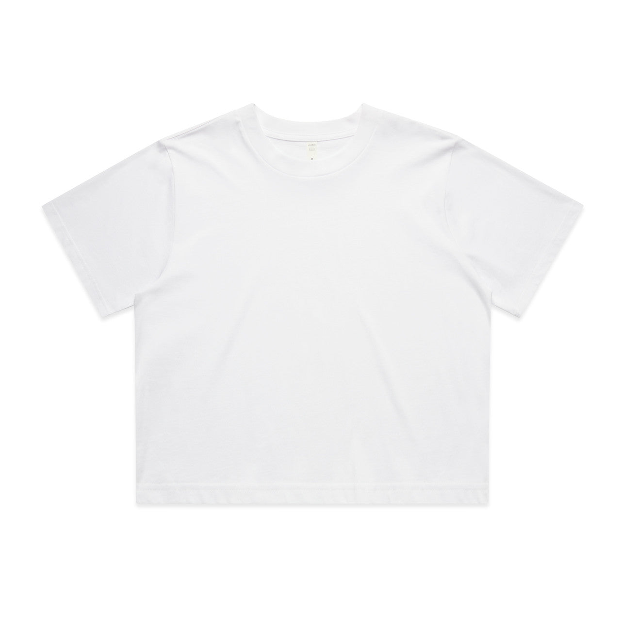 AS Colour Custom Wo's Classic Crop Tee - 4072 (White)