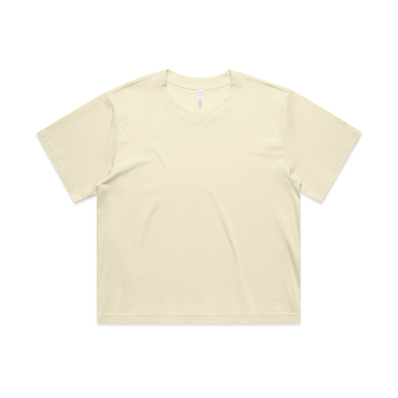 AS Colour Custom Wo's Martina Crop Tee - 4093 (Butter)