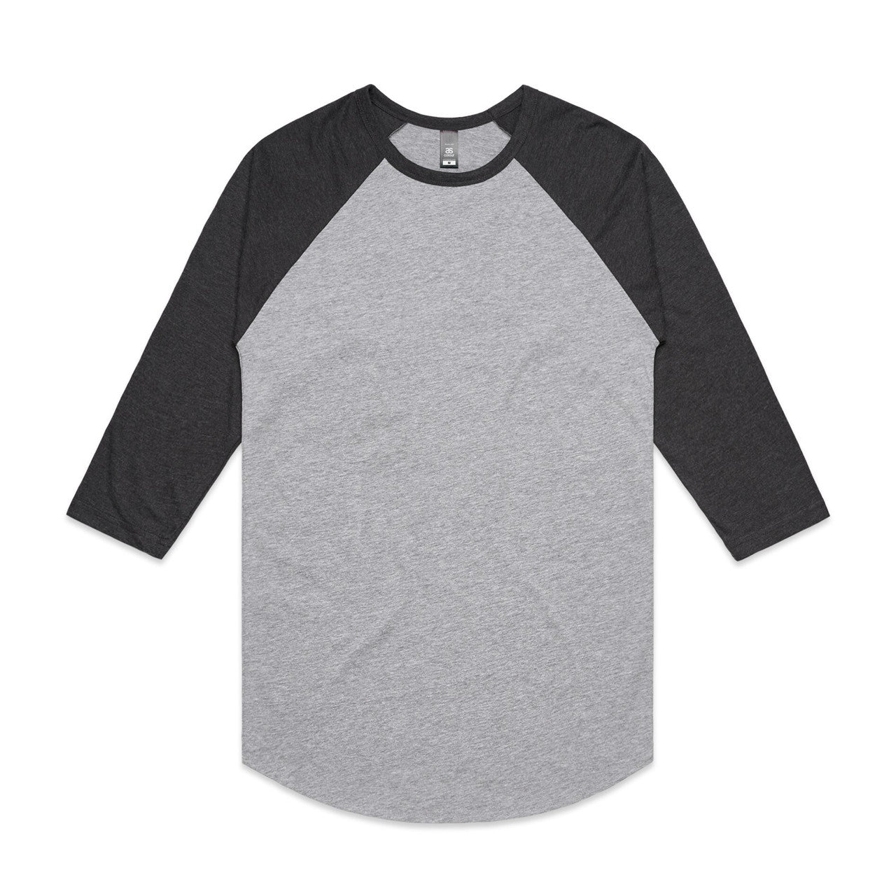 AS Colour Custom Raglan Tee - 5012 (Grey/Asphalt Marle)