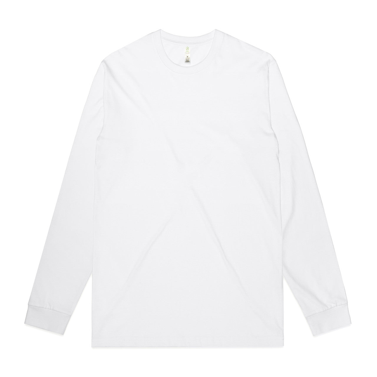 AS Colour Custom Staple Organic L/S Tee - 5020G (White)