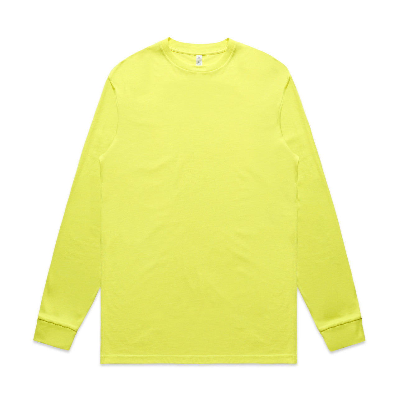 AS Colour Custom Block Safety L/S Tee - 5054F (Safety Yellow)