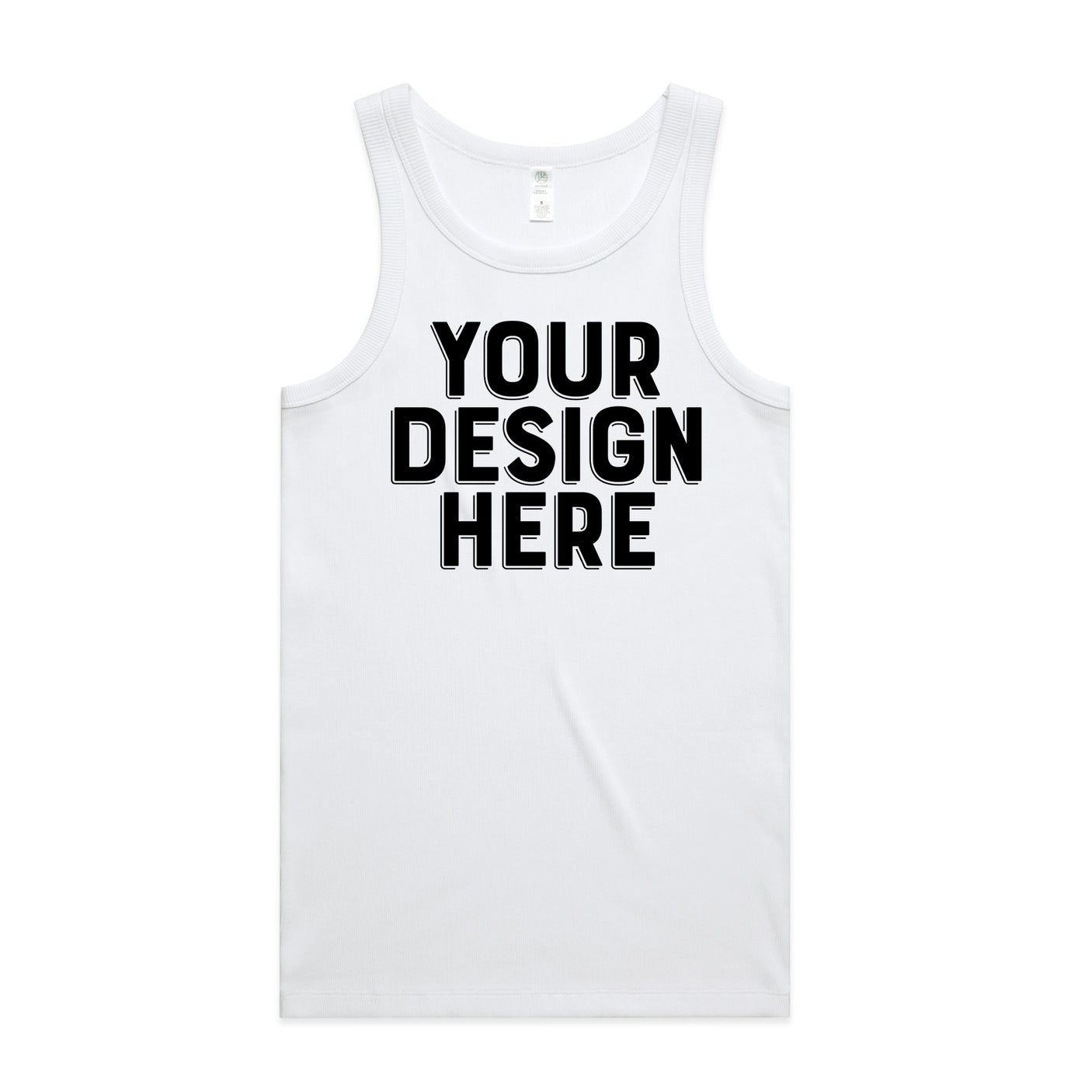 AS Colour Custom Organic Rib Singlet