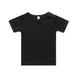 AS Colour Custom Organic Infant Wee Tee - 3001 (Black)