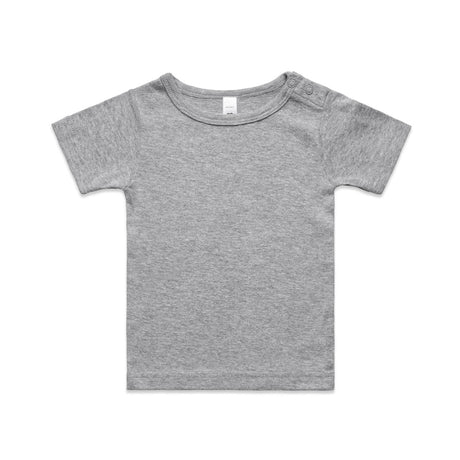 AS Colour Custom Organic Infant Wee Tee - 3001 (Grey Marle)