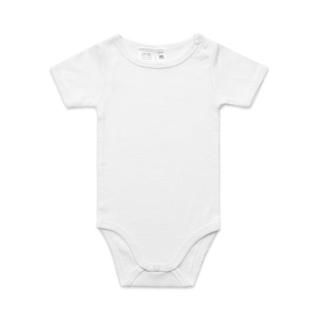 AS Colour Custom Organic Infant Mini-Me One-Piece - 3003 (White)