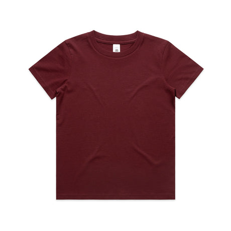AS Colour Custom Kids Staple Tee - 3005 (Burgundy)