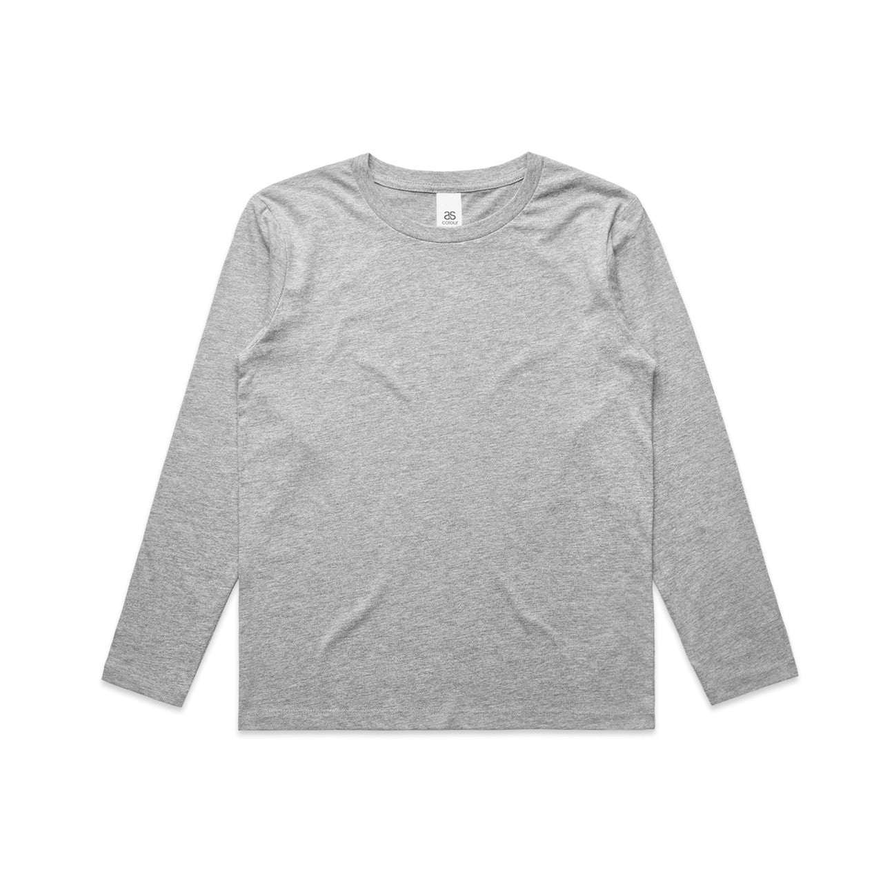 AS Colour Custom Kids Staple L/S Tee - 3007 (Grey Marle)