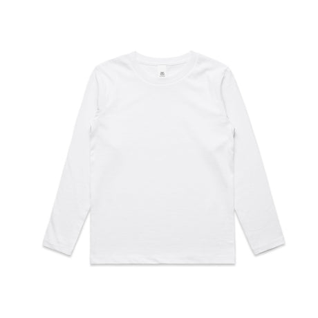 AS Colour Custom Youth Staple L/S Tee - 3008 (White)
