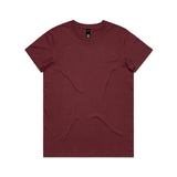 AS Colour Custom Wo's Maple Tee - 4001 (Burgundy)