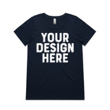 AS Colour Custom Wo's Shallow Scoop Tee