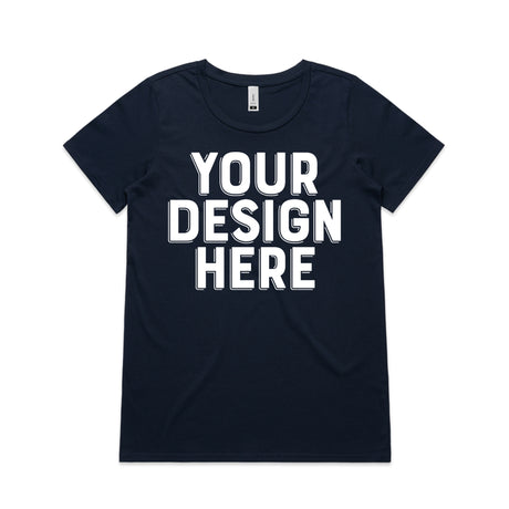 AS Colour Custom Wo's Shallow Scoop Tee