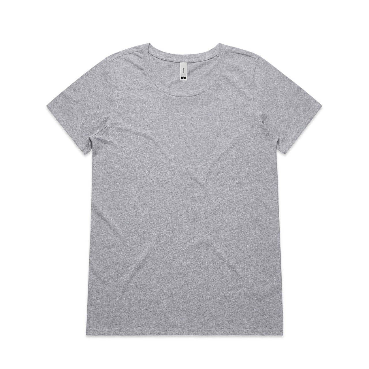 AS Colour Custom Wo's Shallow Scoop Tee - 4011 (Grey Marle)