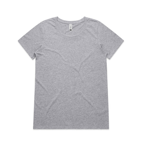 AS Colour Custom Wo's Shallow Scoop Tee - 4011 (Grey Marle)