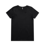 AS Colour Custom Wo's Maple Scoop Tee - 4019 (Black)