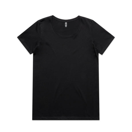AS Colour Custom Wo's Maple Scoop Tee - 4019 (Black)
