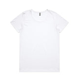 AS Colour Custom Wo's Maple Scoop Tee - 4019 (White)