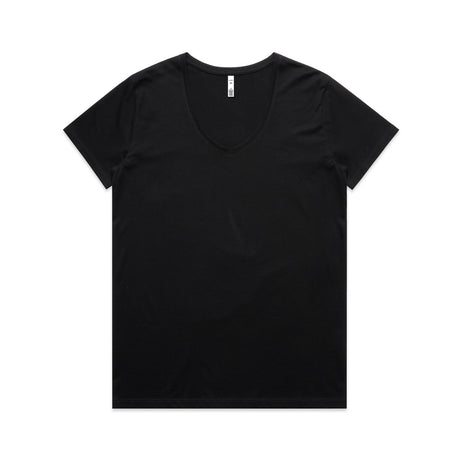 AS Colour Custom Wo's Maple V Neck Tee - 4023 (Black)