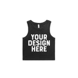 AS Colour Custom Wo's Faded Organic Rib Crop Tank