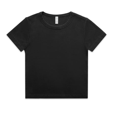 AS Colour Custom Wo's Faded Organic Rib Tee - 4036 (Faded Black)