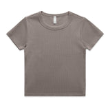 AS Colour Custom Wo's Faded Organic Rib Tee - 4036 (Faded Grey)