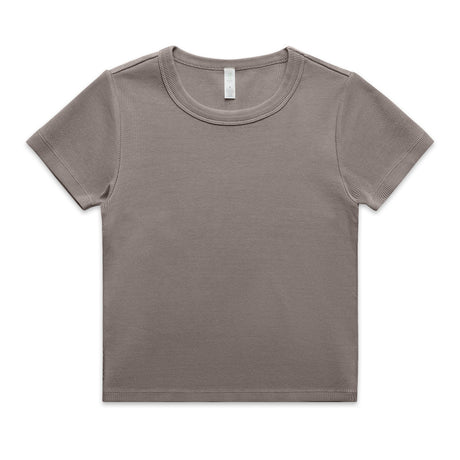 AS Colour Custom Wo's Faded Organic Rib Tee - 4036 (Faded Grey)