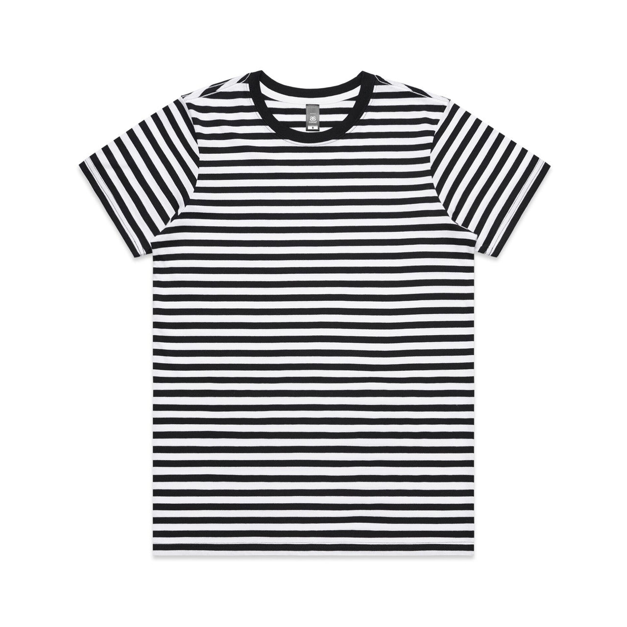 AS Colour Custom Wo's Maple Stripe Tee - 4037 (Black/White)