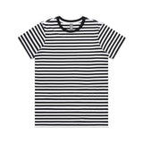 AS Colour Custom Wo's Maple Stripe Tee - 4037 (Black/White)