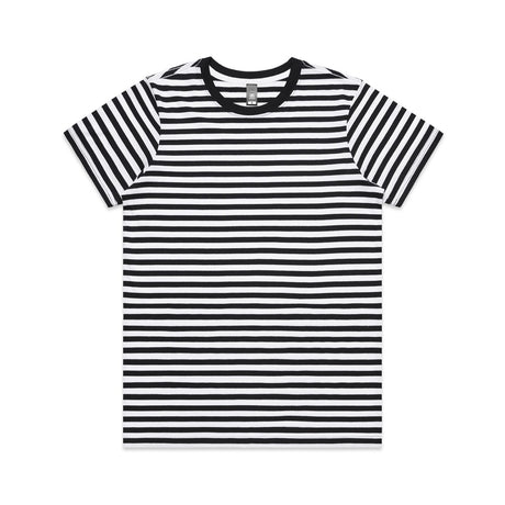 AS Colour Custom Wo's Maple Stripe Tee - 4037 (Black/White)
