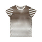 AS Colour Custom Wo's Maple Stripe Tee - 4037 (Natural/Walnut)