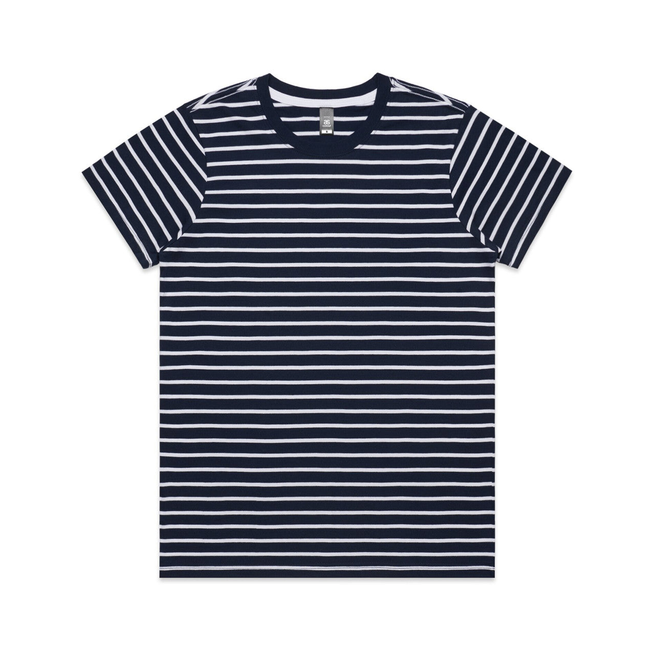 AS Colour Custom Wo's Maple Stripe Tee - 4037 (Navy/White)