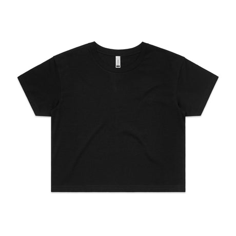 AS Colour Custom Wo's Crop Tee - 4062 (Black)