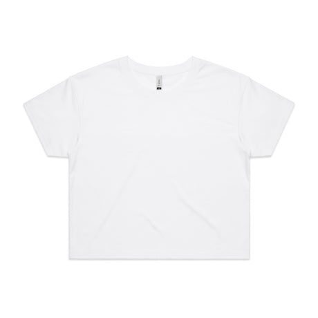 AS Colour Custom Wo's Crop Tee - 4062 (White)