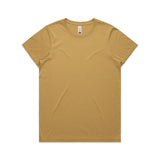 AS Colour Custom Wo's Maple Faded Tee - 4065 (Faded Mustard)