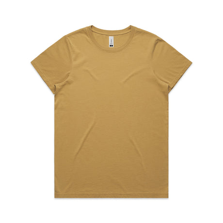 AS Colour Custom Wo's Maple Faded Tee - 4065 (Faded Mustard)