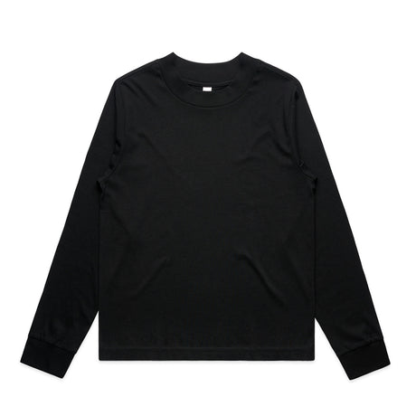 AS Colour Custom Wo's Mock L/S Tee - 4070 (Black)