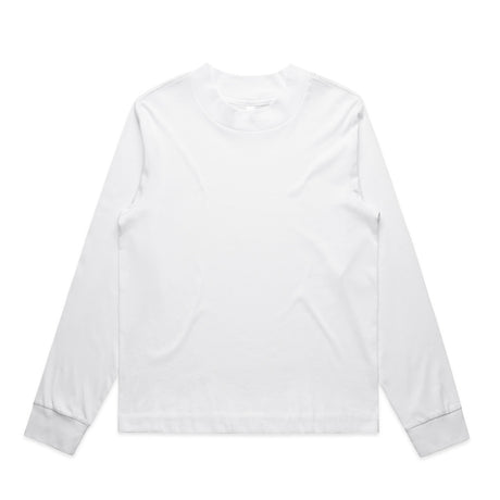 AS Colour Custom Wo's Mock L/S Tee - 4070 (White)
