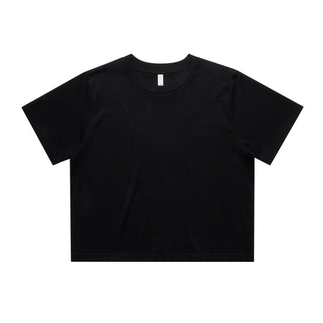AS Colour Custom Wo's Classic Crop Tee - 4072 (Black)