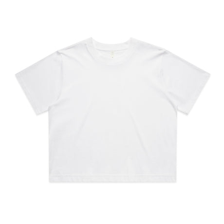 AS Colour Custom Wo's Classic Crop Tee - 4072 (White)
