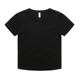 AS Colour Custom Wo's Organic Rib Baby Tee - 4074 (Black)