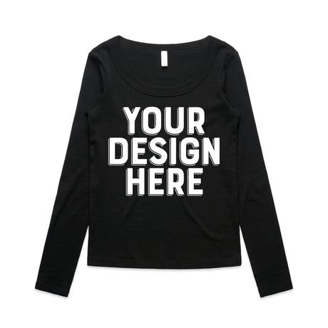 AS Colour Custom Wo's Organic Rib L/S Tee