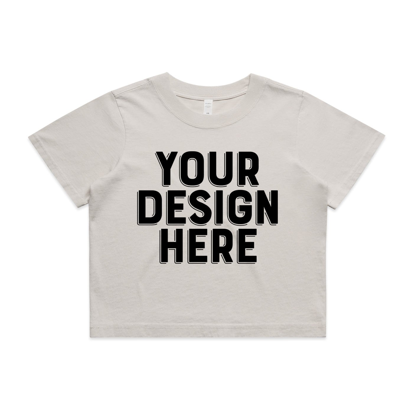 AS Colour Custom Wo's Heavy Faded Crop Tee