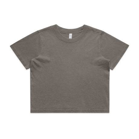 AS Colour Custom Wo's Heavy Faded Crop Tee - 4089 (Faded Grey)