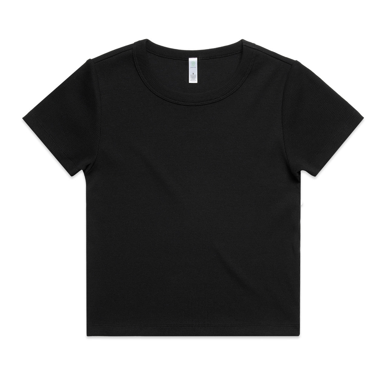 AS Colour Custom Wo's Organic Rib Tee - 4092G (Black)