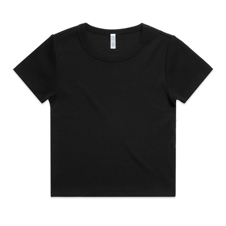 AS Colour Custom Wo's Organic Rib Tee - 4092G (Black)