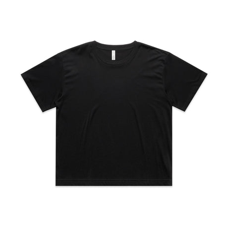 AS Colour Custom Wo's Martina Crop Tee - 4093 (Black)