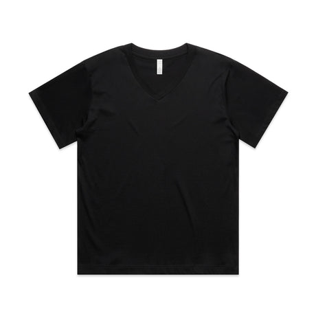 AS Colour Custom Wo's Martina V Neck Tee - 4095 (Black)