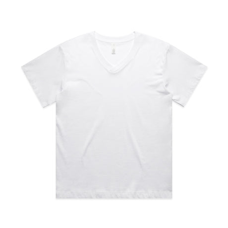 AS Colour Custom Wo's Martina V Neck Tee - 4095 (White)